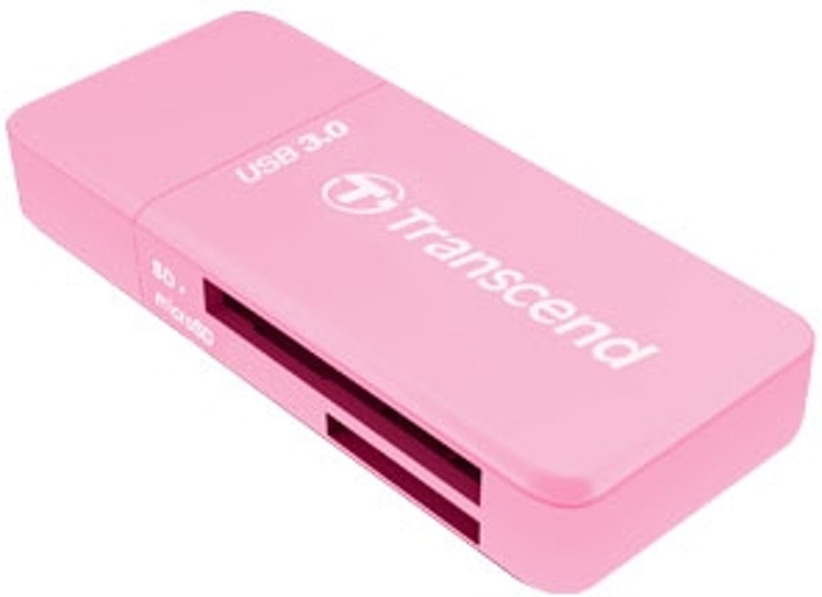 Transcend RDF5 USB 3.0 Roze geheugenkaartlezer