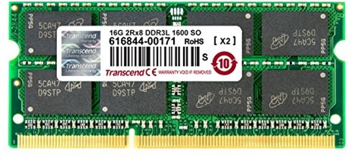 Transcend TS2GSK64W6Q 16GB DDR3L 1600MHz geheugenmodule