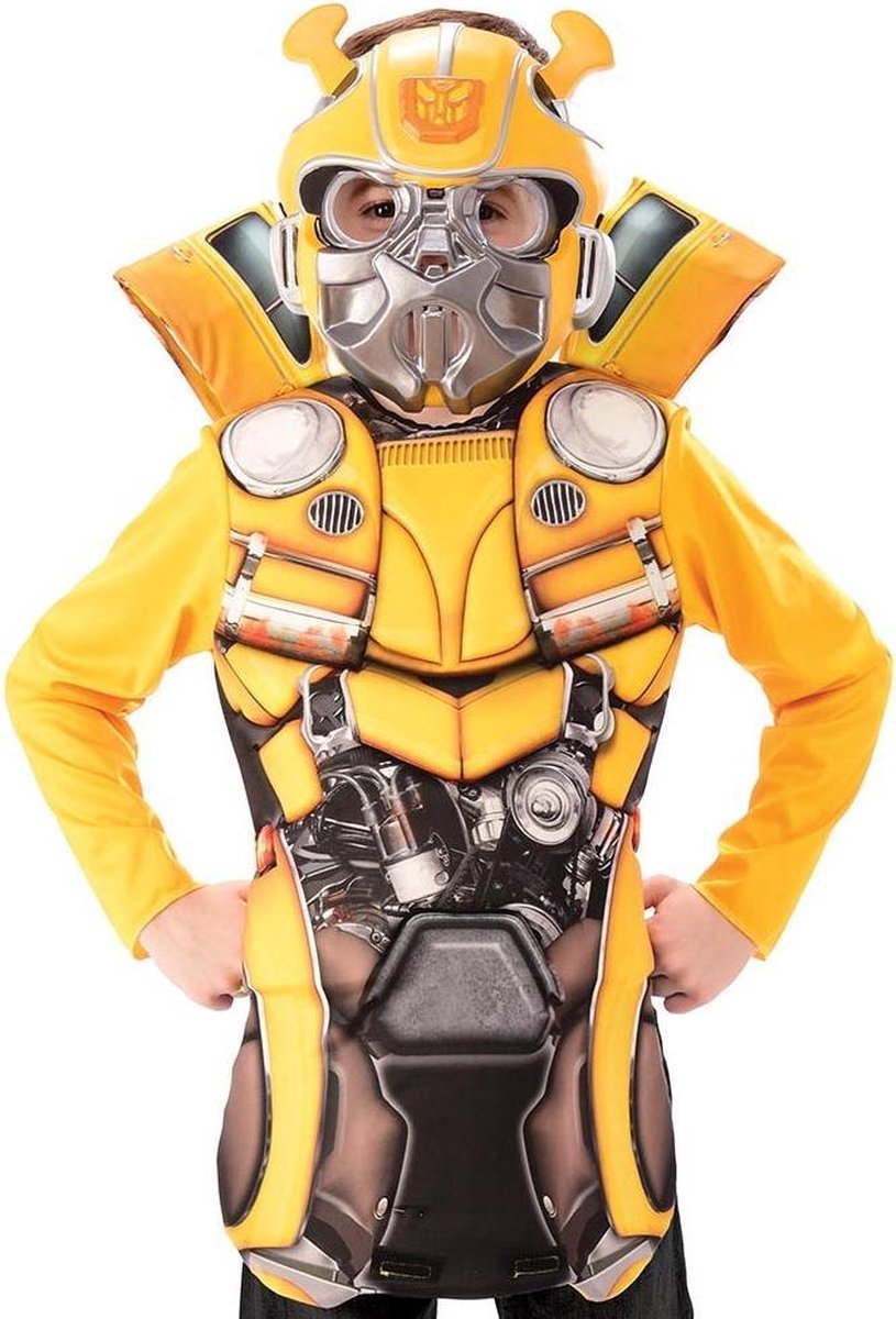 Flip and reveal Transformers™ Bumble Bee borststuk voor kinderen - Verkleedkleding