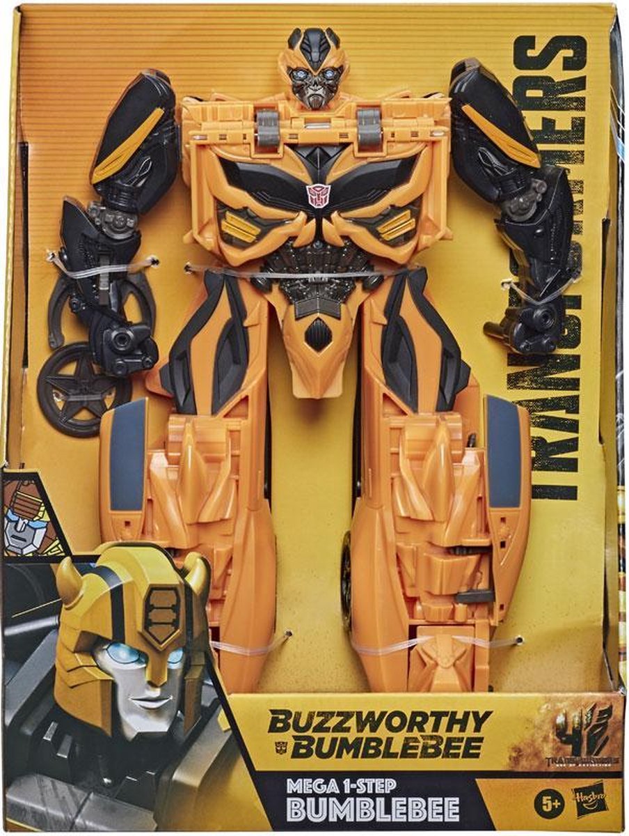 Transformers Age of Extinction - Mega One-Step Bumblebee - Speelfiguur - 25 cm