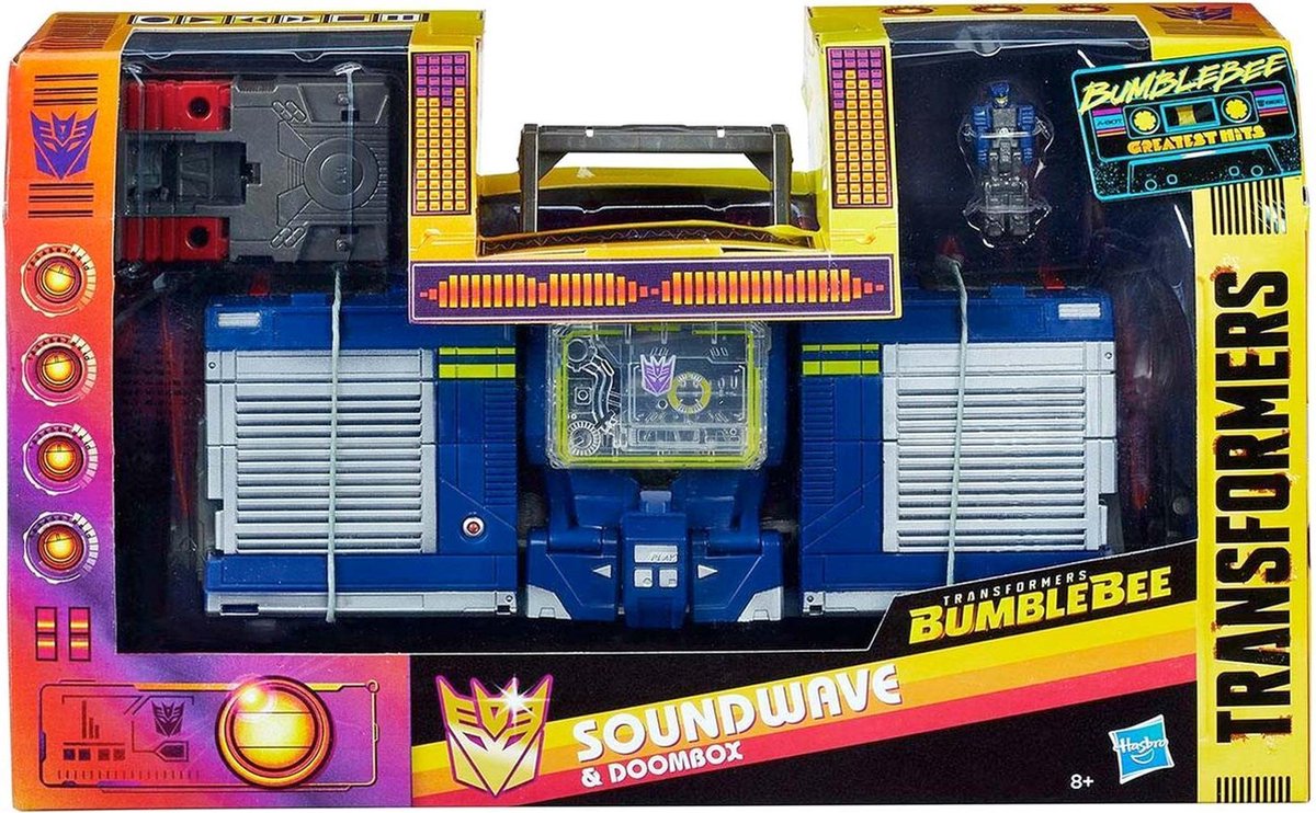 Transformers Bumblebee Greatest Hits Soundwave Actiefiguur & Boombox - 23 cm - Leaderclass