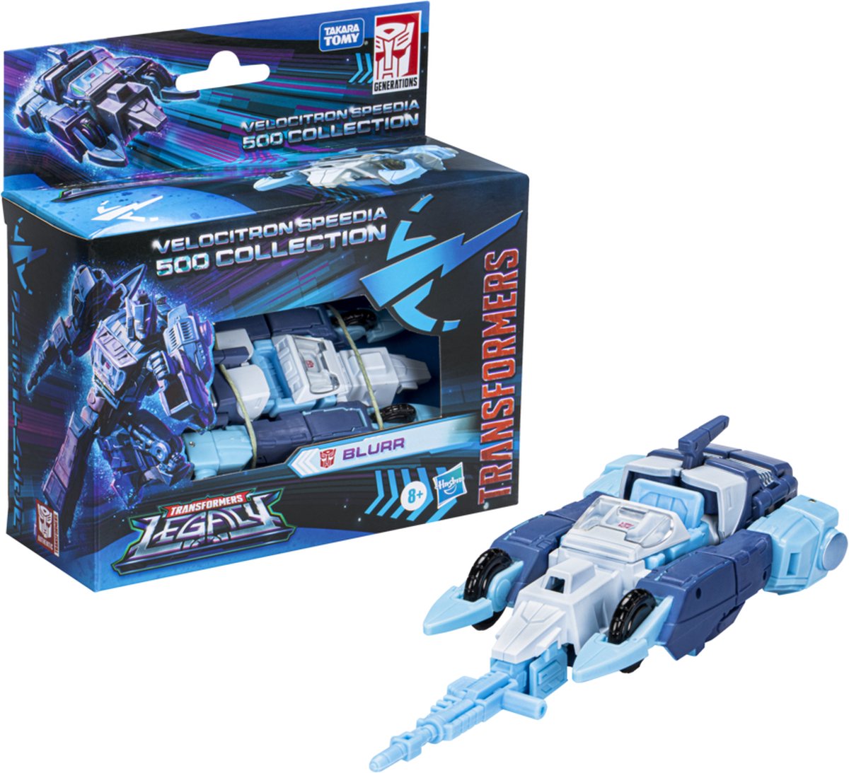 Transformers: Velocitron Speedia 500 Collection - Blurr - Speelfiguur