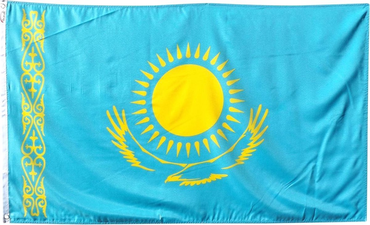   - vlag Kazachstan - kazachstaanse vlag 150x90cm