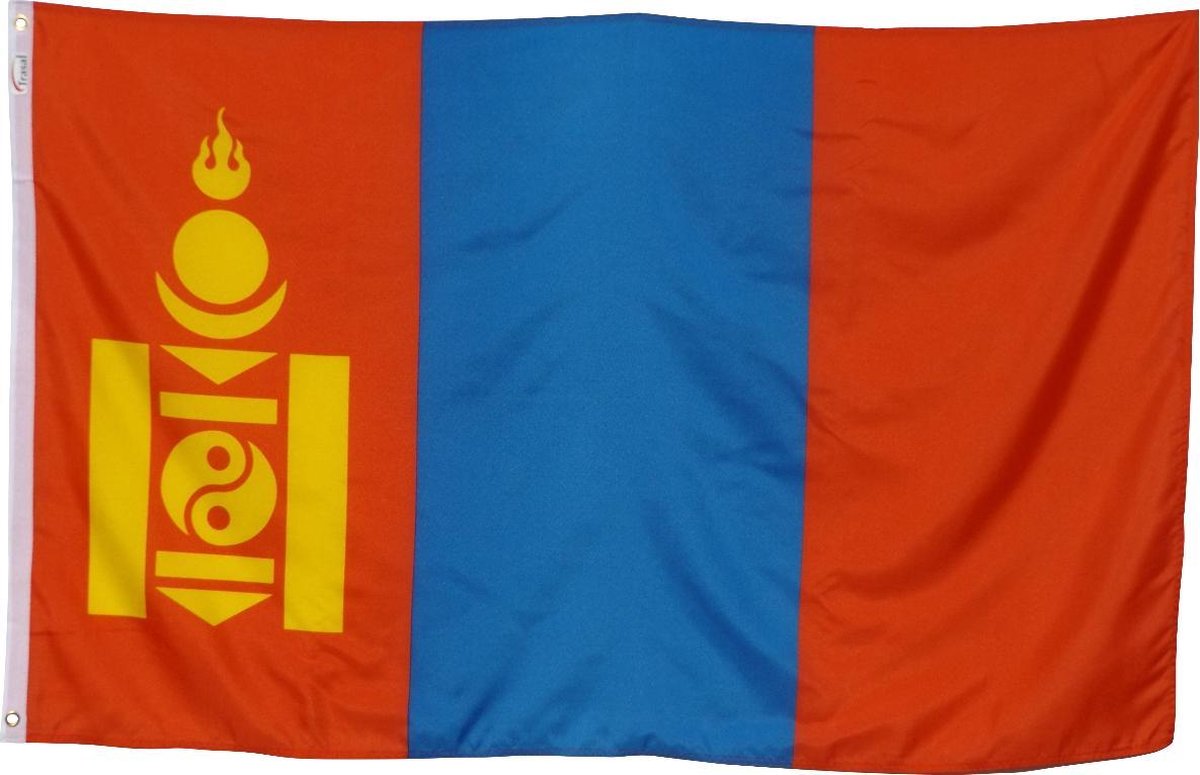 Trasal – vlag Mongolië – mongoolse vlag 150x90cm