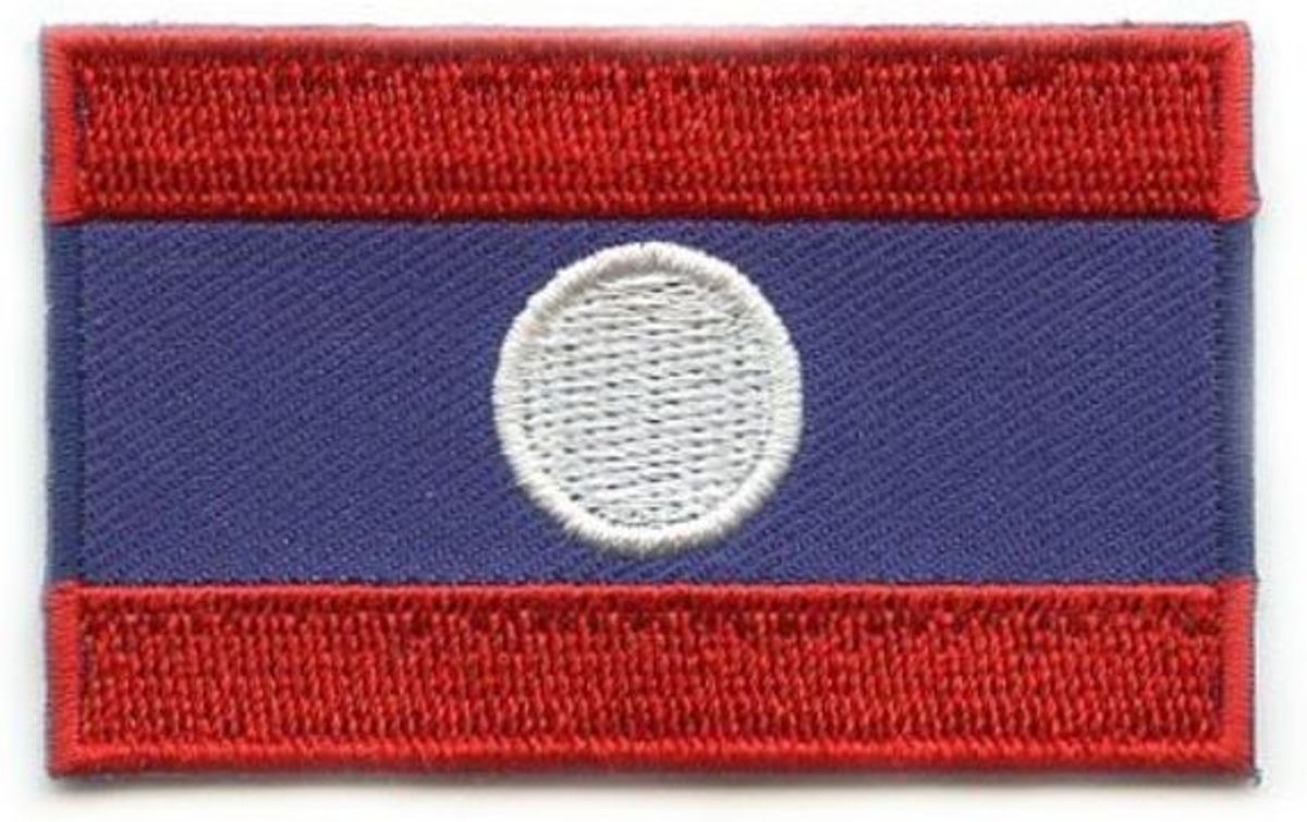 Loas Vlag Patch - Kledingembleem