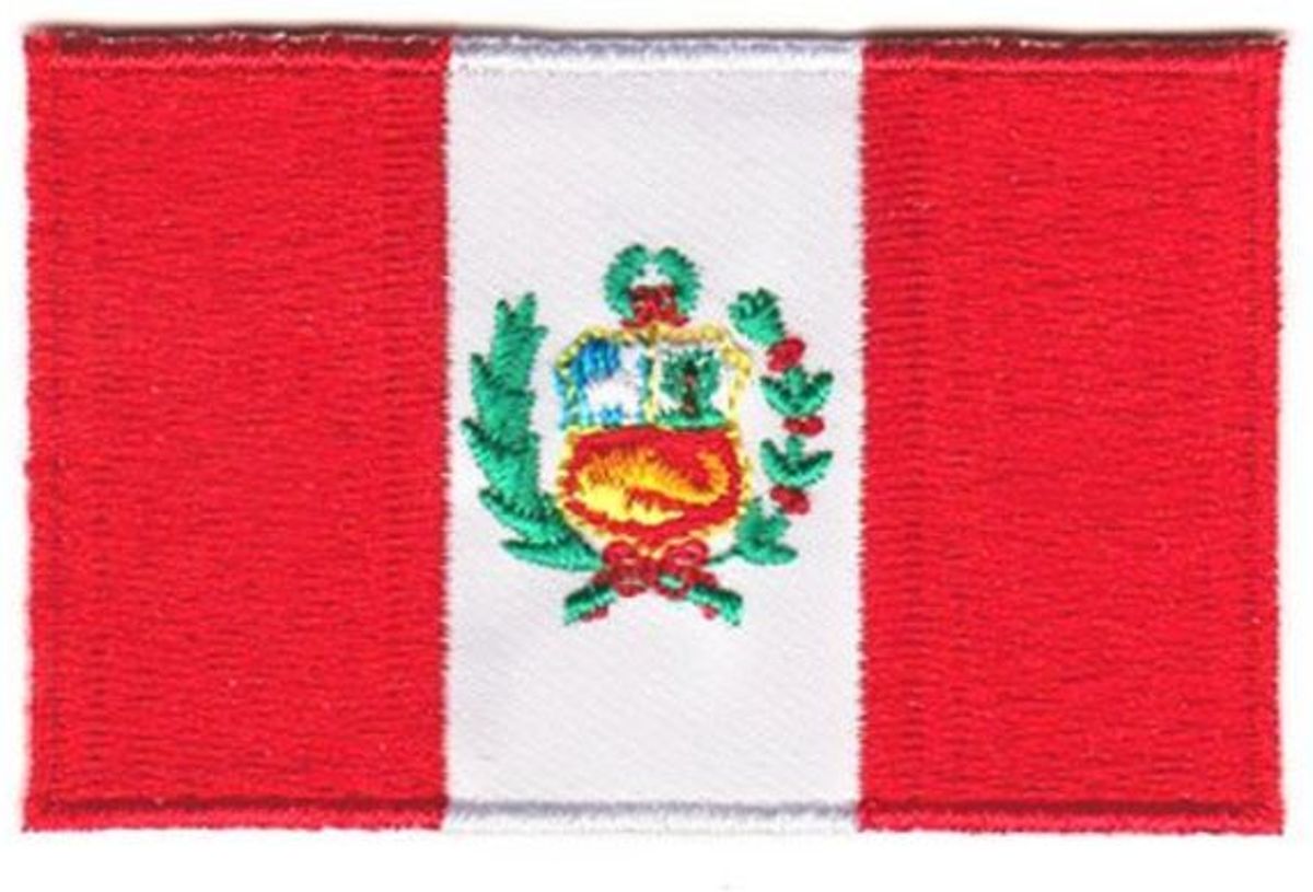 Peruaanse Vlag Patch - Kledingembleem