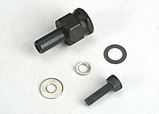 Adapter nut, clutch/ 3x10mm cap screw/washer/ split washer (