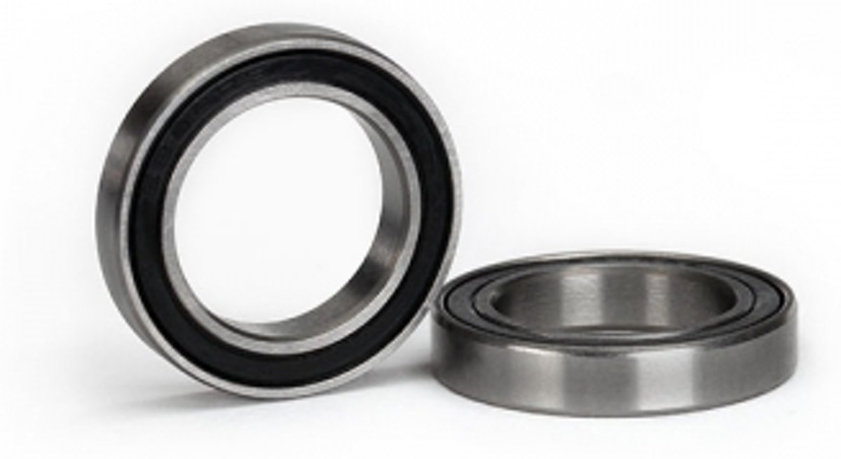 Ball bearing, black rubber sealed (17x26x5mm) (2)