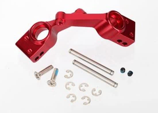 Carriers, stub axle (red-anodized 6061-T6 aluminum)(rear)(2)