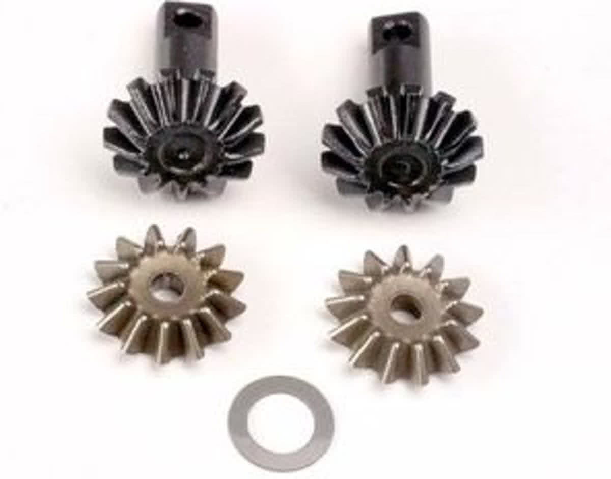 Diff gear set: 13-T output gear shafts (2)/ 13-T spider gear