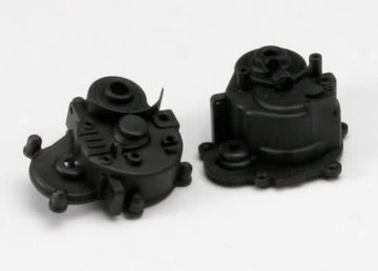 Gearbox halves (front & rear)/ rubber access plug/ shift det