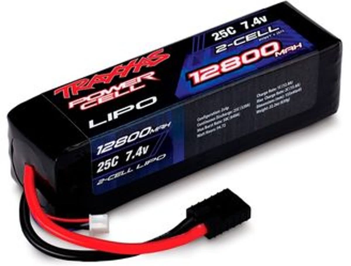 Power Cell LiPo 12800mAh 7.4V 2S 25C , Slash & Slash 4x4 wit