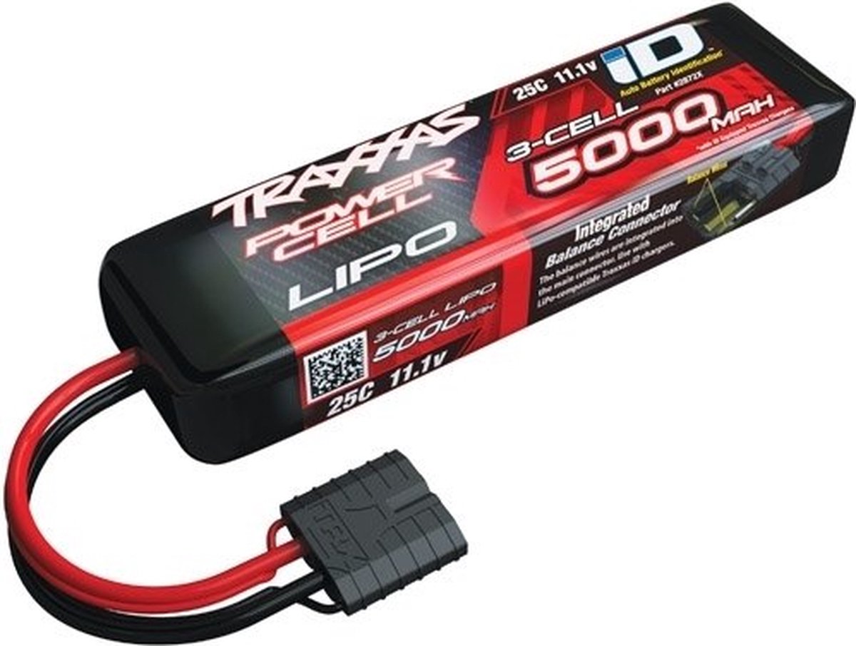 Power Cell LiPo 5000mAh 11.1V 3S 25C, ID Summit, E-Revo Sla