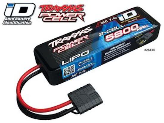 Power Cell LiPo 5800mAh 7.4V 2S 25C , all models  ID