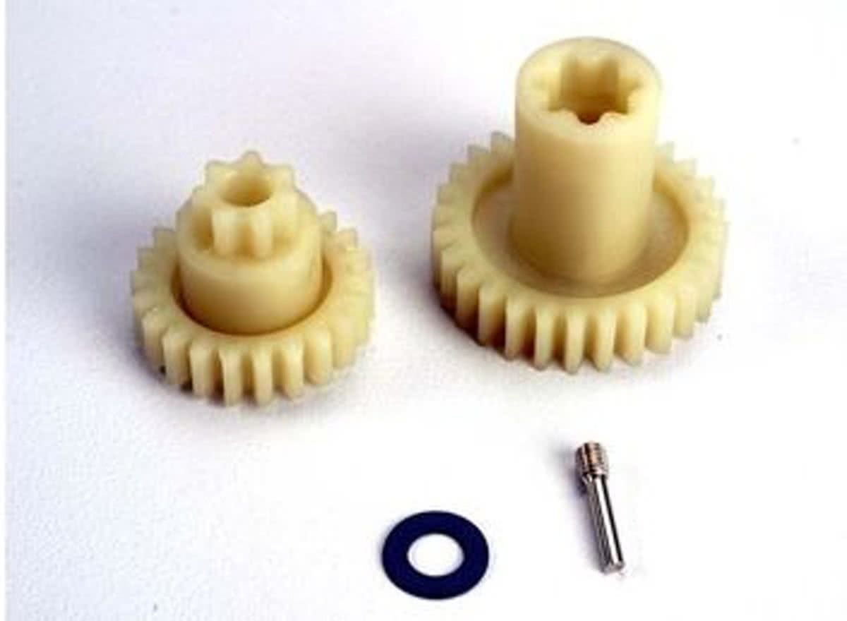 Primary gears: forward (28-T)/ reverse (22-T)/ set screw yok