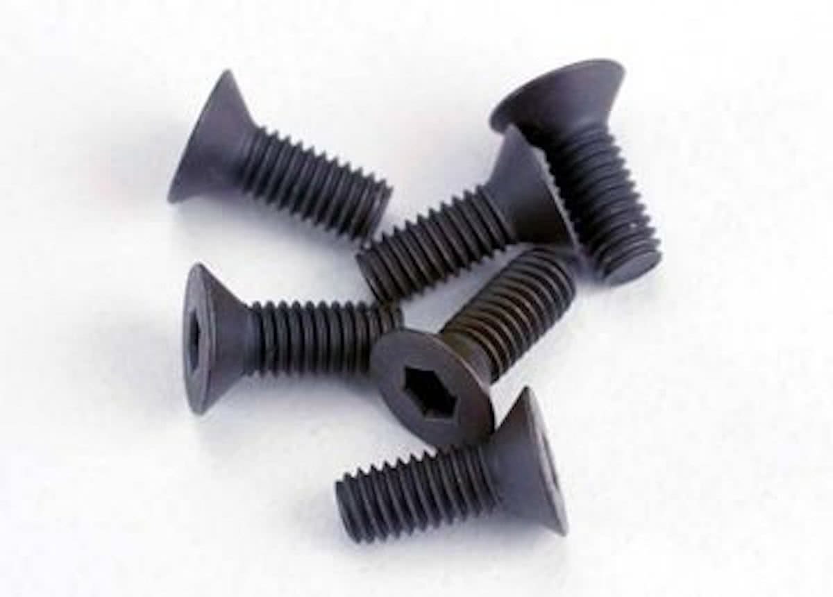 Screws, 3x8mm countersunk machine (6) (hex drive)