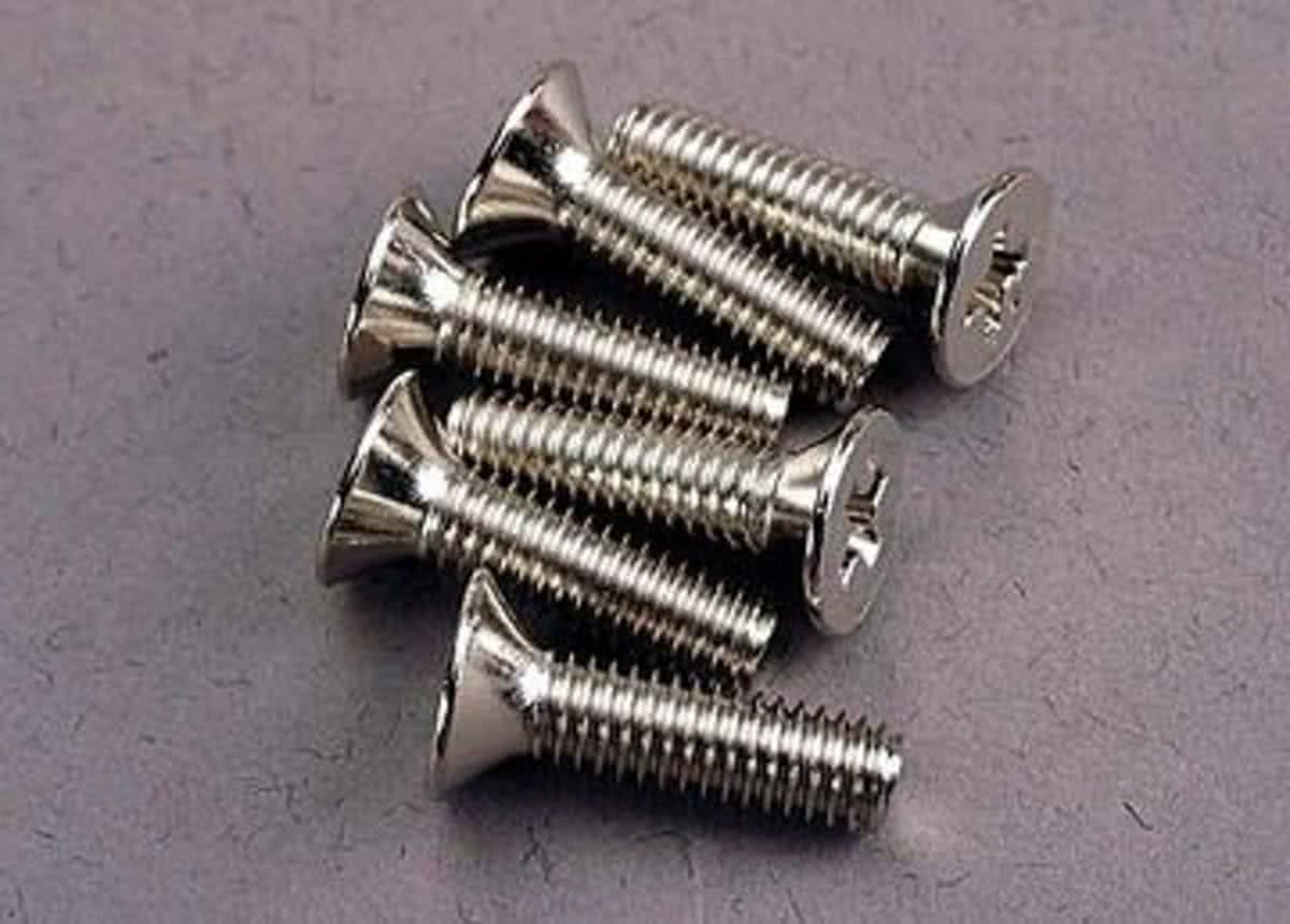 Screws, 4x15mm countersunk machine (6)