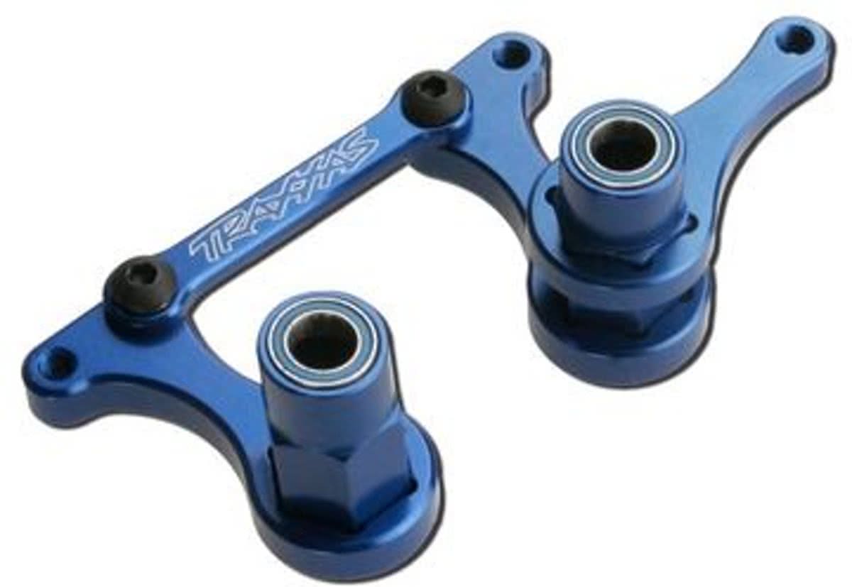 Steering bellcranks, drag link (blue-anodized T6 aluminum)/