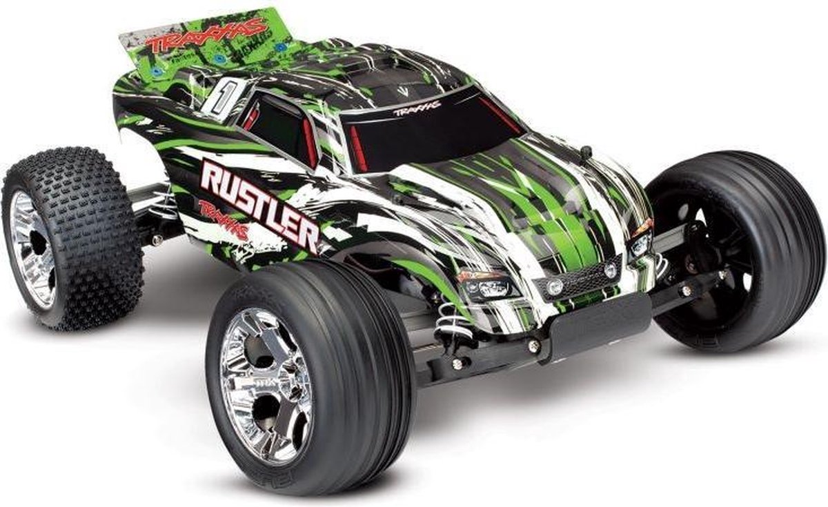 TRAXXAS Rustler grün RTR zonder Akku/Lader