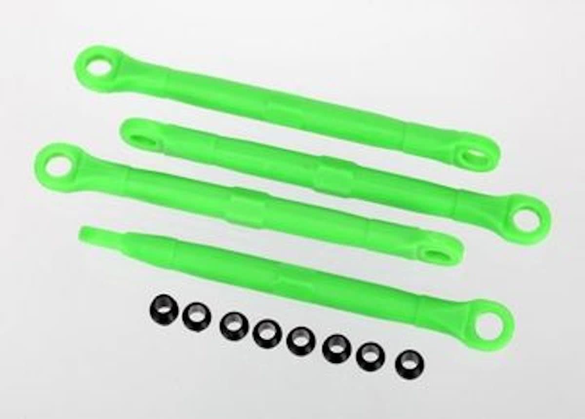 Toe link, front & rear, green (molded composite) (green) (4)