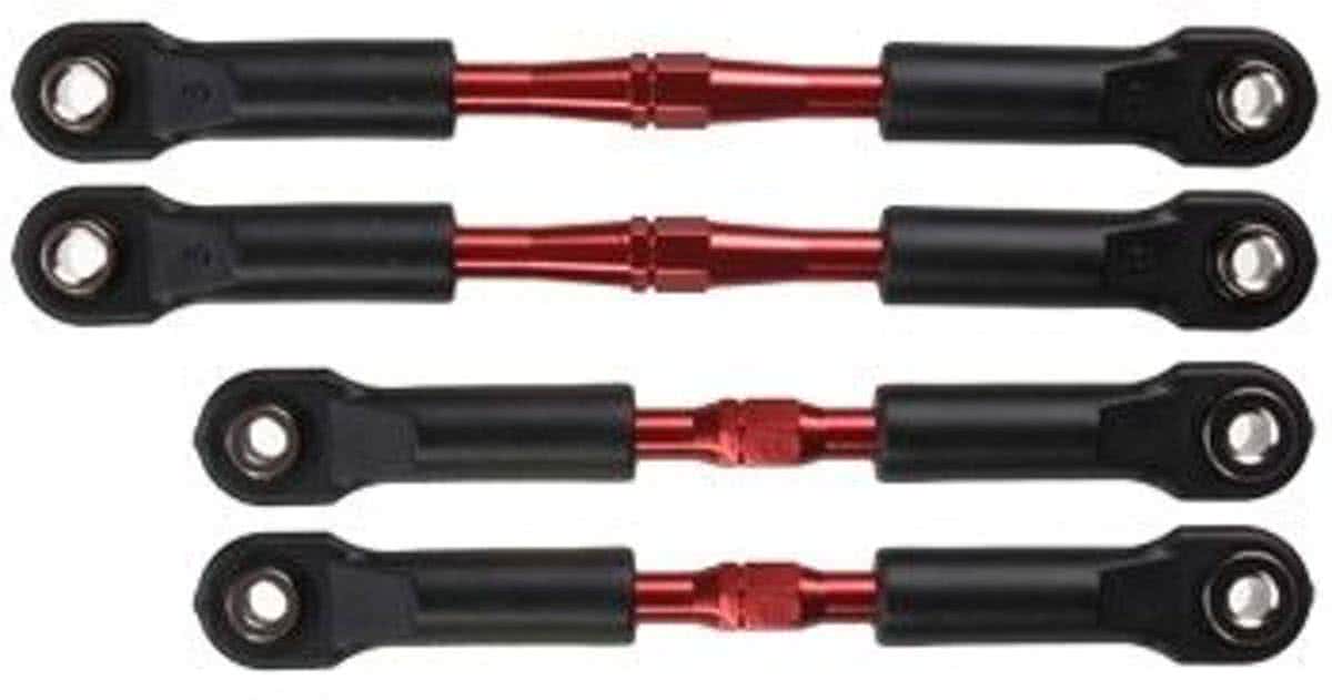 Turnbuckles, aluminum (red-anodized), camber links, front, 3