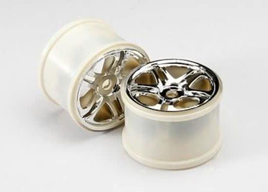 Wheels, SS (split spoke) 3.8 (chrome) (2) (use with 17mm spl