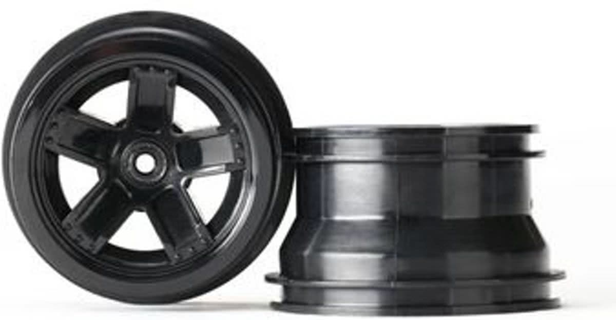 Wheels 5-spoke black 1/18 Teton (2)