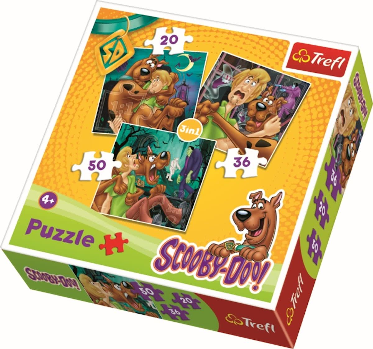 3 in 1 - Look out! Ghosts! / Warner Scooby Doo Legpuzzel