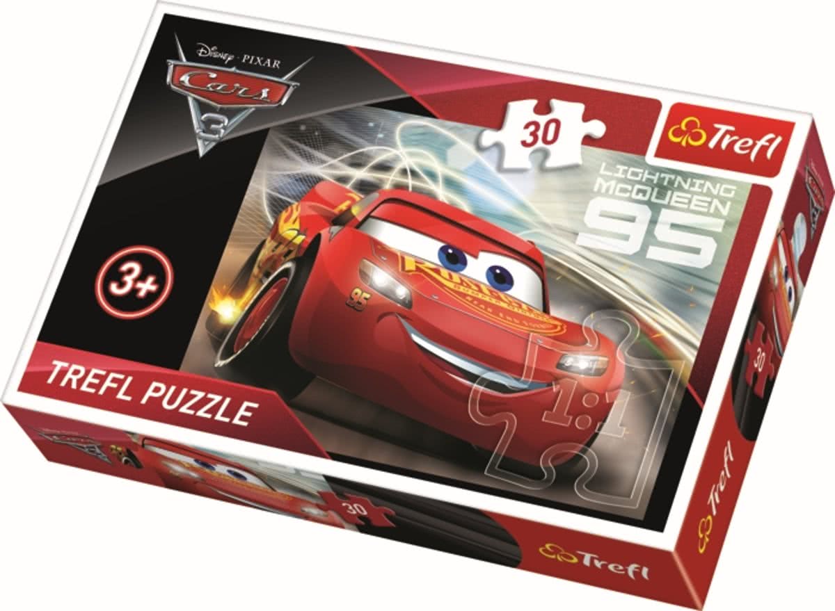 30 pcs  - Bliksem McQueen/ Disney Cars 3 Legpuzzel