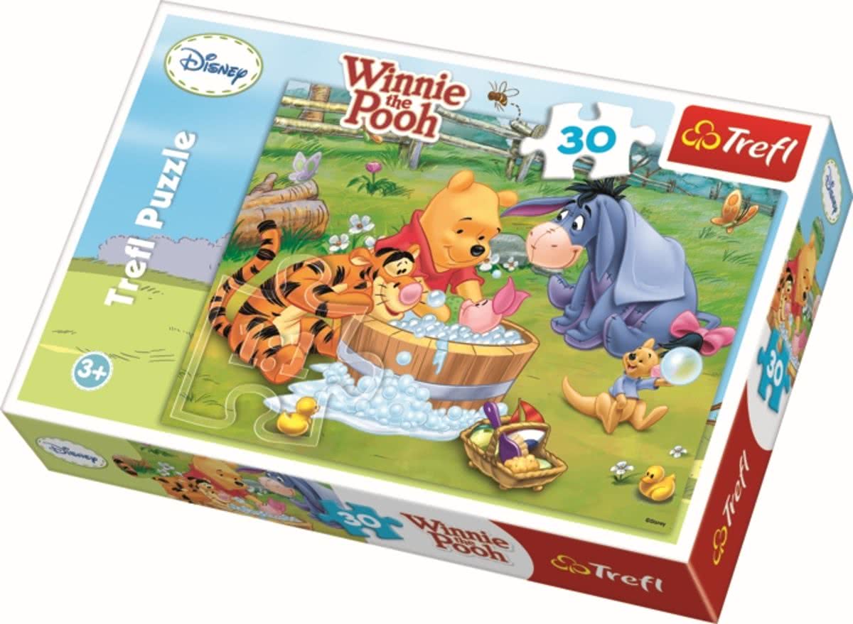 30 pcs - Piglet is taking a bath/ Disney Winnie the Pooh Legpuzzel