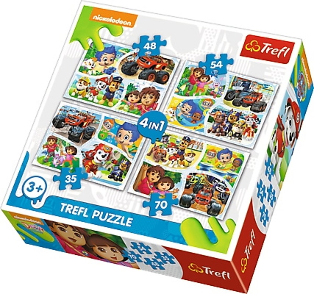 4 in1 - Nickelodeon Collectie Puzzel