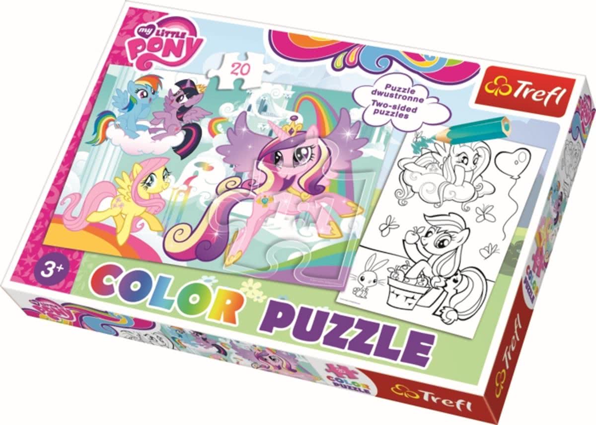 Color Puzzel 20 pcs - My Little Pony / Hasbro Legpuzzel