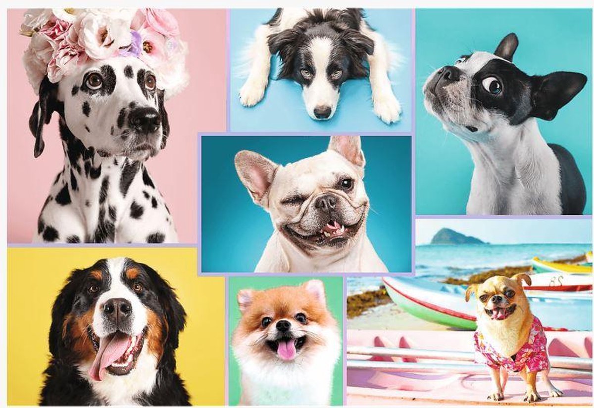 Cute dogs -  Puzzel 1500 Stukjes Trefl