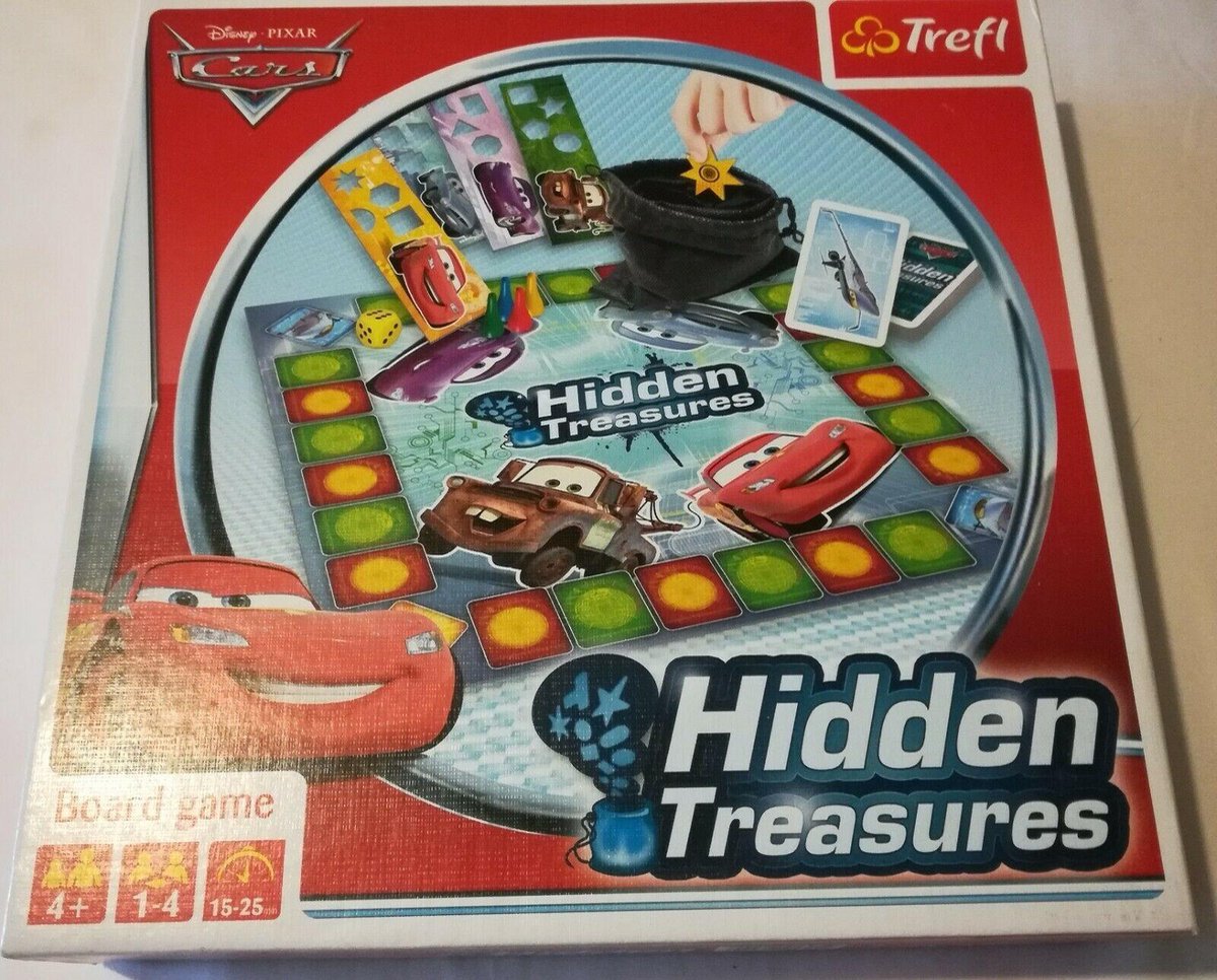 Disney Cars Hidden Treasures Bordspel