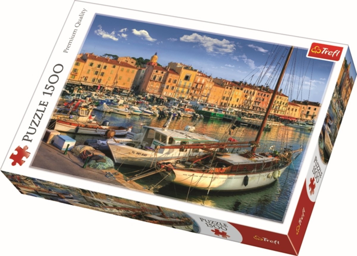 Old Port in Saint Tropez - 1500 stukjes Legpuzzel