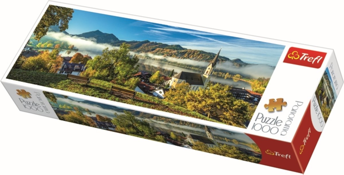 Panorama - Schliersee meer, 1000 stukjes Legpuzzel