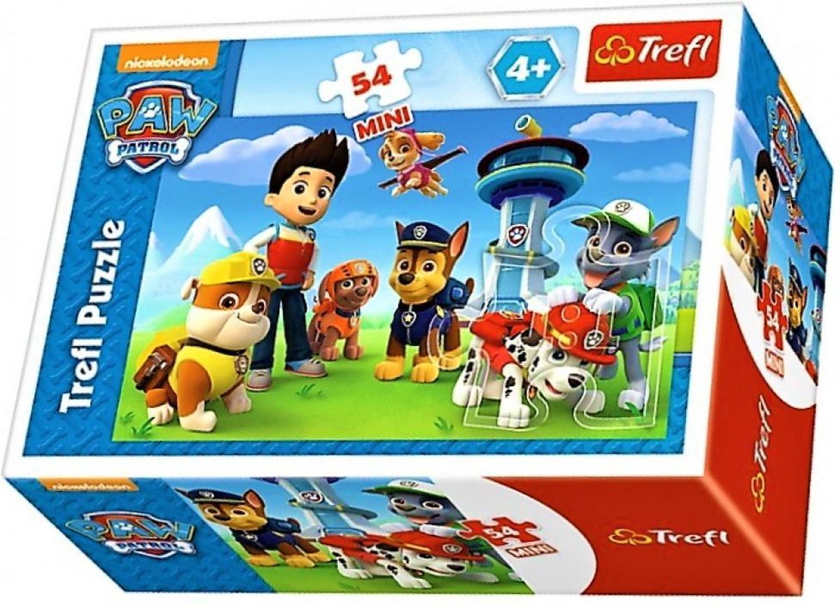 Paw Patrol mini puzzels 4x 54 stukjes 4+