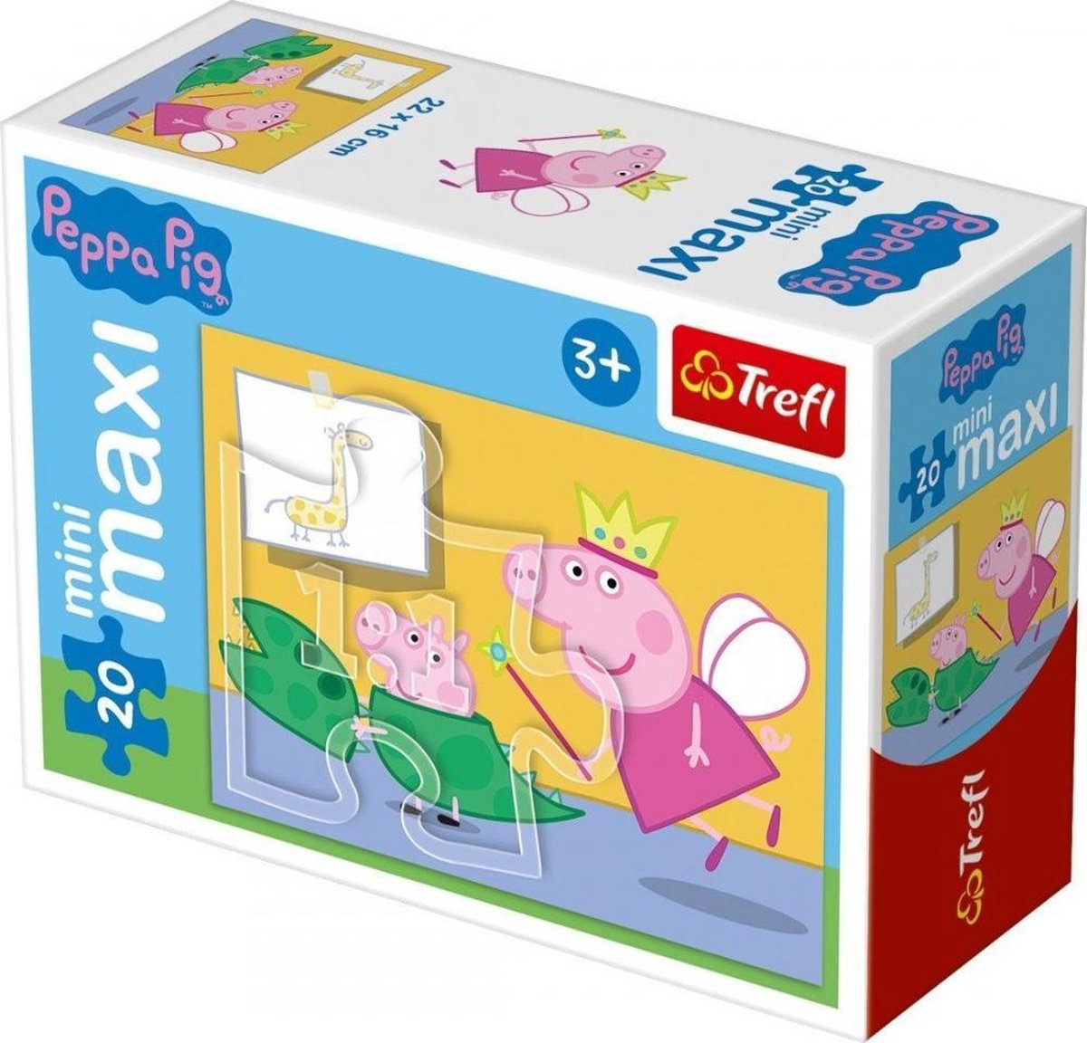 Peppa Pig mini puzzel 2 stuks 20 stukjes 3+