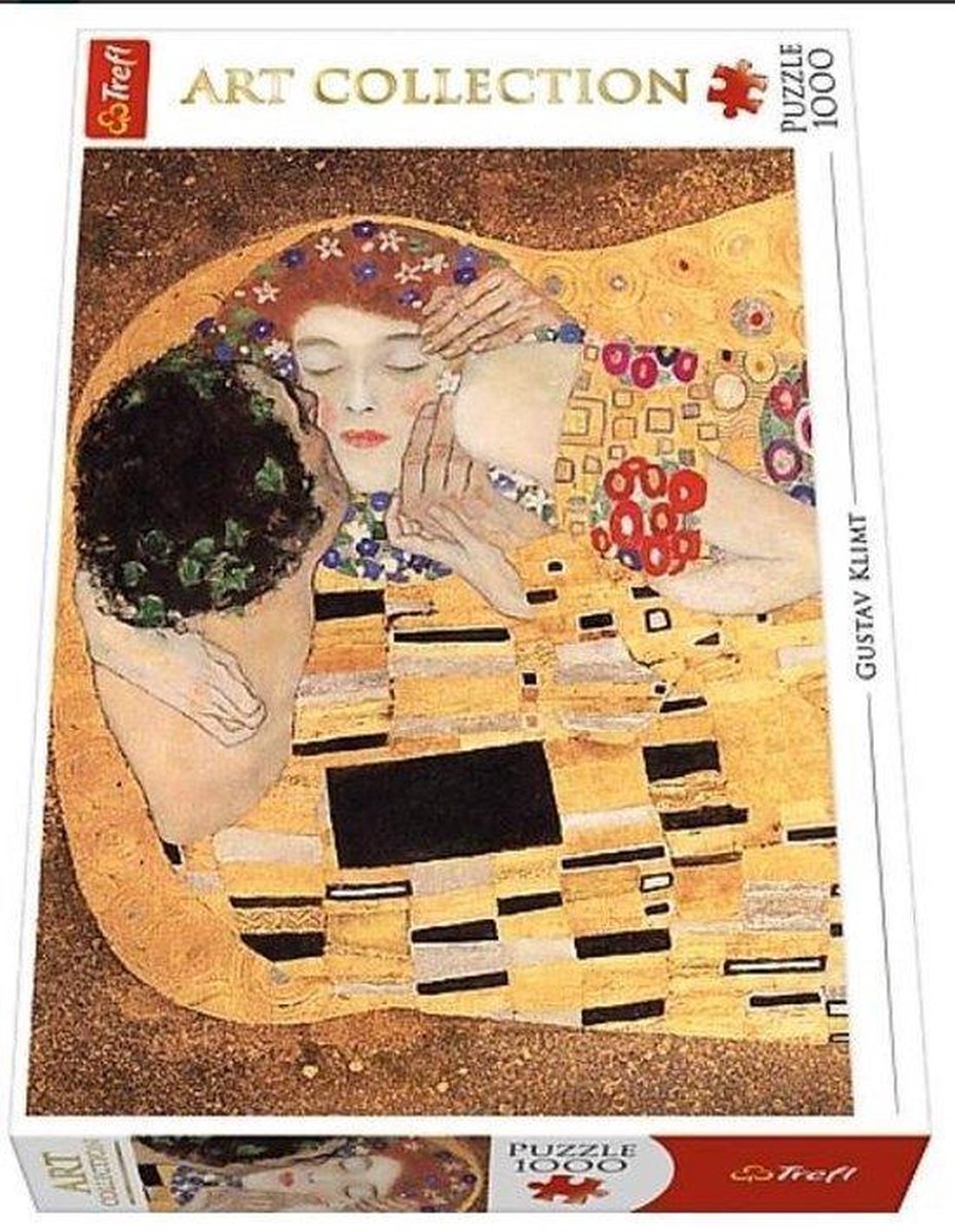 Puzzel 1000 Stukjes Volwassenen - Legpuzzel van 68x48 cm - De Kus (Klimt)