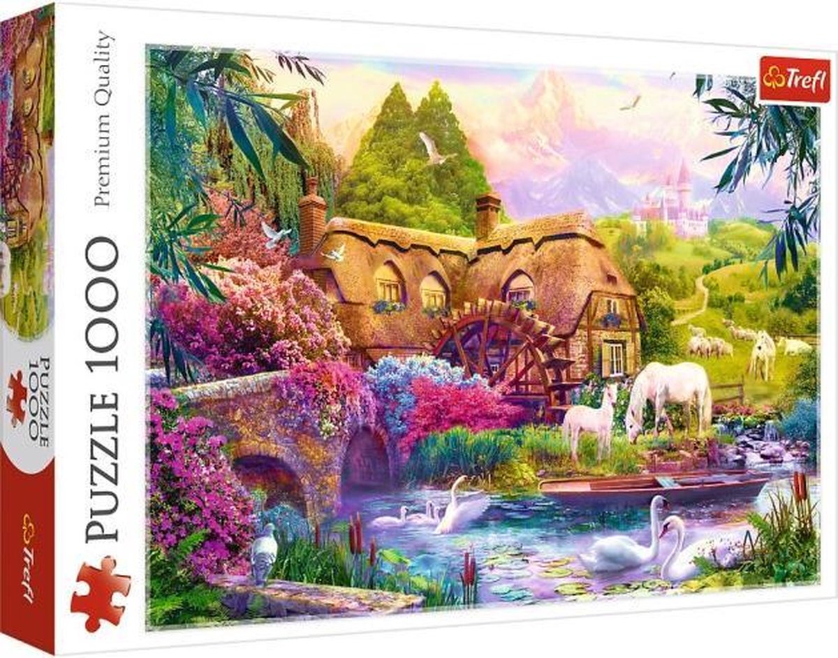 Puzzel 1000 Stukjes Volwassenen - Legpuzzel van 68x48 cm - Huis in Droomland