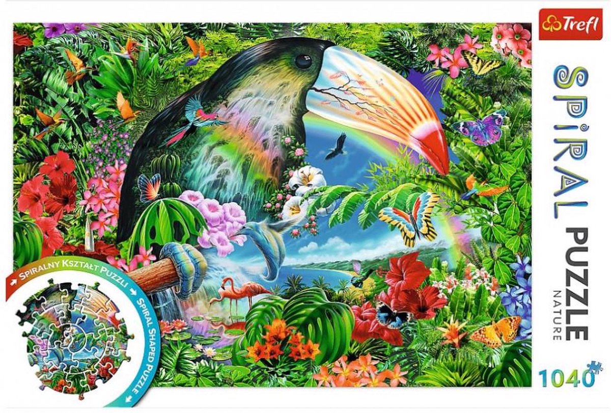 Puzzle Tropische dieren spiraal 1040