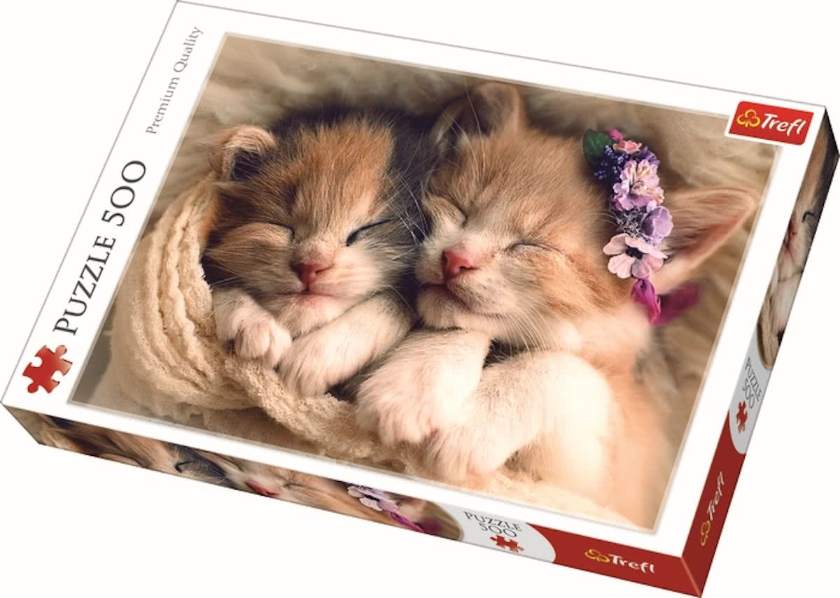 Sleeping Kittens   / Trefl - 500 pcs Legpuzzel