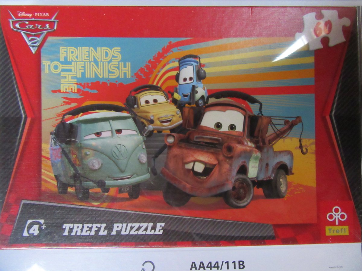 Trefl - Legpuzzel - puzzel 60 stukjes -  Cars  - Friends to the finish