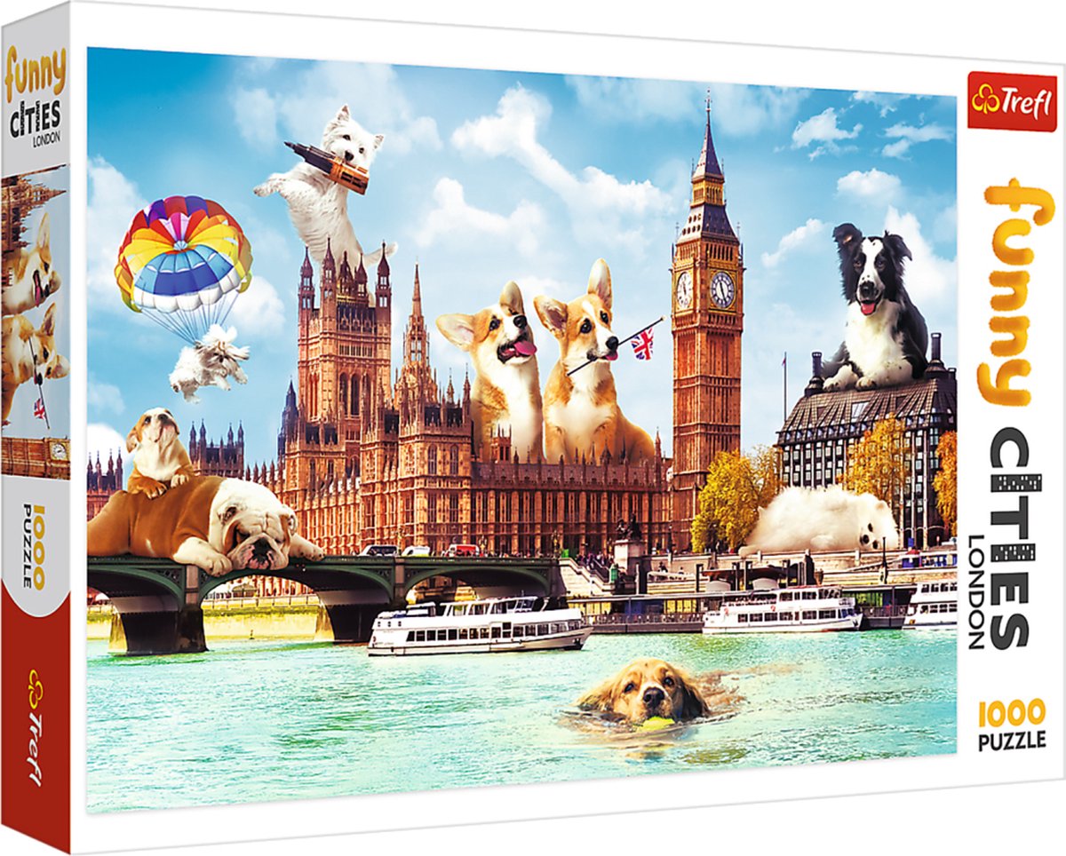 Trefl Funny Cities Puzzel Londen 1000 Stukjes