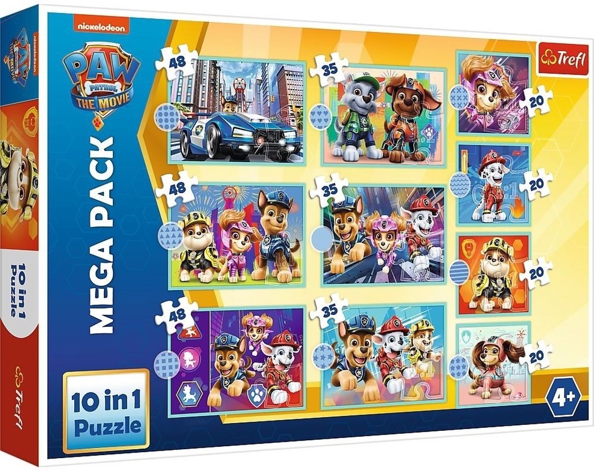 Trefl Paw Patrol 10-in-1 puzzel - 20/35/48 stukjes