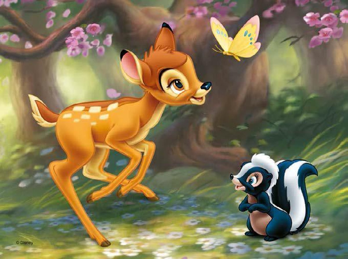 Trefl Puzzel 30 Stuks - Disney Bambi en Bloempje