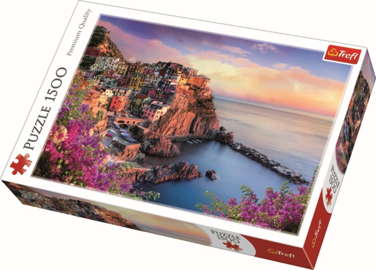 View of Manarola / Trefl - 1500 pcs Legpuzzel