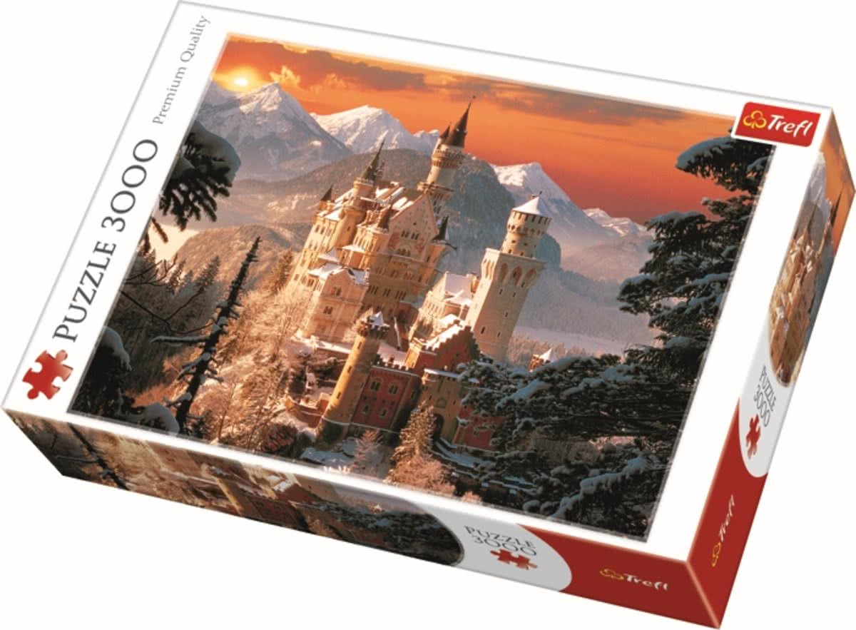 Wintry Neuschwanstein Castle / Trefl - 3000 pcs Legpuzzel