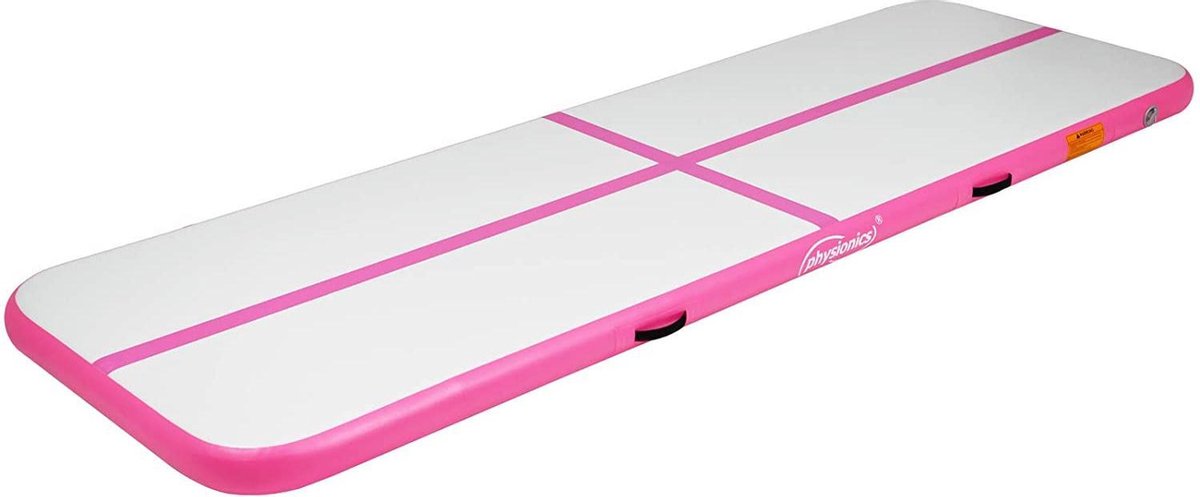   - Gymnastiekmat - Tuimelmat - Oefenmat - Turnmat - Airtrack - Turnen - 4 meter - Roze