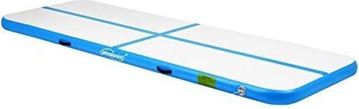 Trend24 - Gymnastiekmat - Tuimelmat - Oefenmat - Turnmat - Airtrack - Turnen - 400x100x10 cm - Blauw